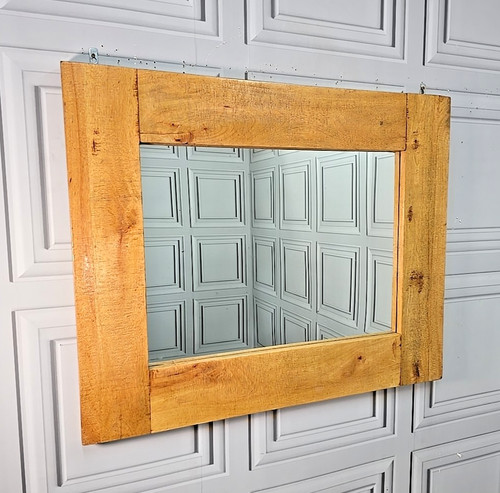 Rustic wall mirror - wall, chunky