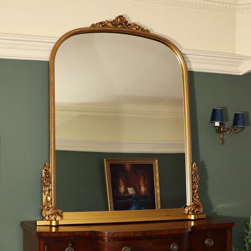 Large arch antique gold ornate - antique,