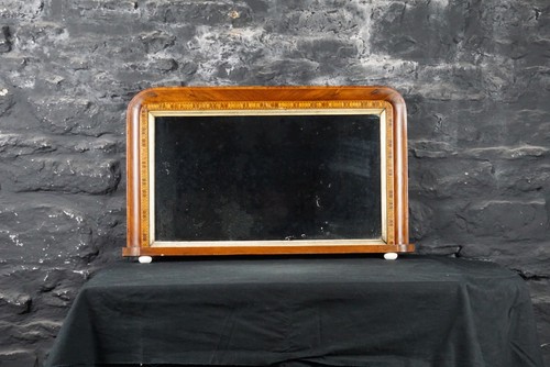 Antique over mantle mirror - over,