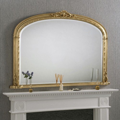 Large gold mirror - gold,