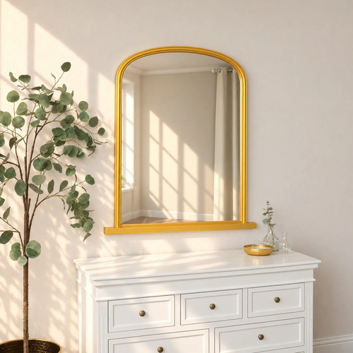 Large metallic gold arched - metallic,