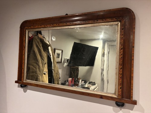 Antique edwardian overmantel - edwardian,