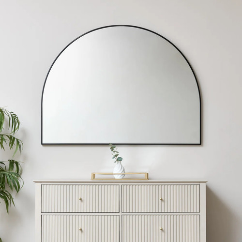 Large black arched wall - arched, mirror