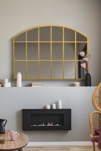 Large gold frame arch - gold,