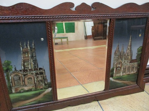 Victorian painted glass over - painted,
