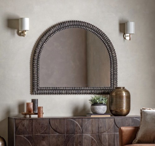 Pimlico arch overmantle - arch, black