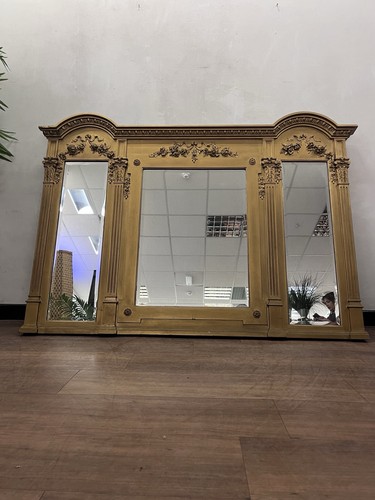 Large regency antique mirror - regency,