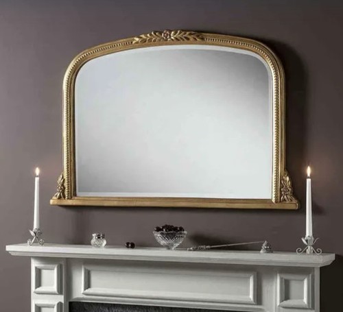 Overmantle mirror gold - mirror,