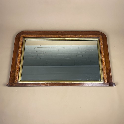 Antique mantle mirror - antique,