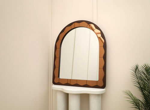 Dark wood arched - ,